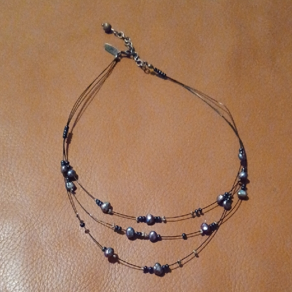 -- New York & Company Black Multi-Strand Necklace - Picture 1 of 4